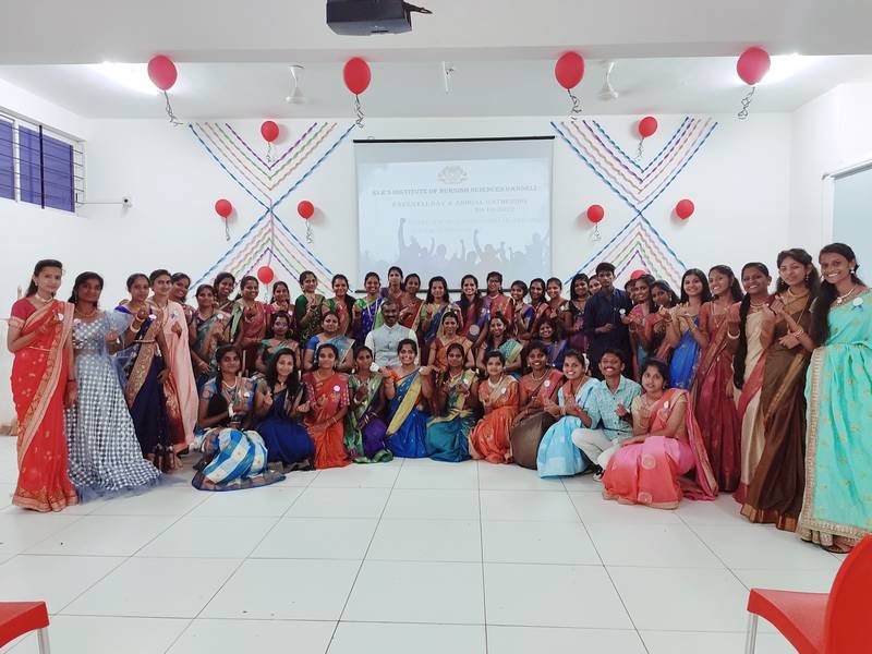 Farewell Day of 11th batch of GNM Celebration at KLEs Institute of Nursing Sciences