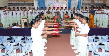 1st Feb ,We had Celebrated Lamp Lighting & Oath Taking Ceremony , 9th Batch of 1st year GNM Students, KLES Institute of Nursing Sciences Dandeli.