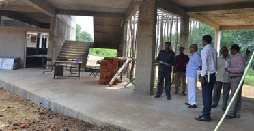 Chairman Sir visit at College Construction Site