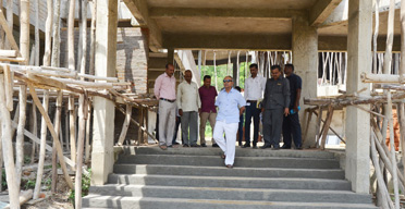 Chairman Sir visit at College Construction Site